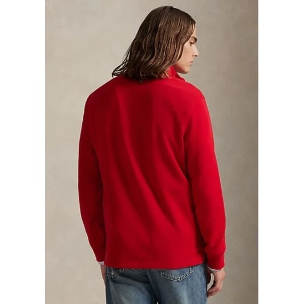 Polo Ralph Lauren Mens XXL Estate-Rib Red 1/4 Zip Pullover Sweater NWT
